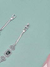 Royal Black Stone Fancy Anklet