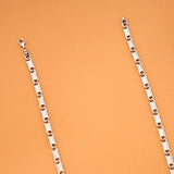 Stylish Silver Rectangular Coil Link Chain