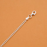 Elegant Pizza Charm Silver Baby Bracelet
