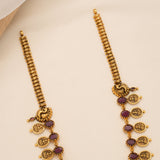 Traditional Antique Golden Ruby Temple Haram