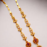 Divine Lakshmi Paper Casting Golden Necklace Set