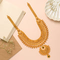 Traditional Gold Haram with Emerald Drop