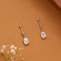 Oval Shape Drop Silver Koppu