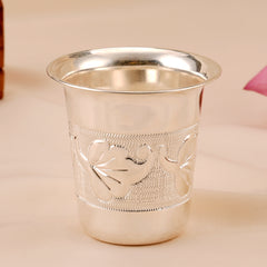 Leaf Shape Silver Tumbler