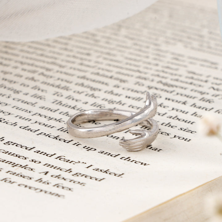 Sterling Silver Wrap-Around Hug Ring