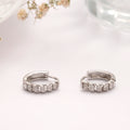 Silver Huggie Hoop Earring
