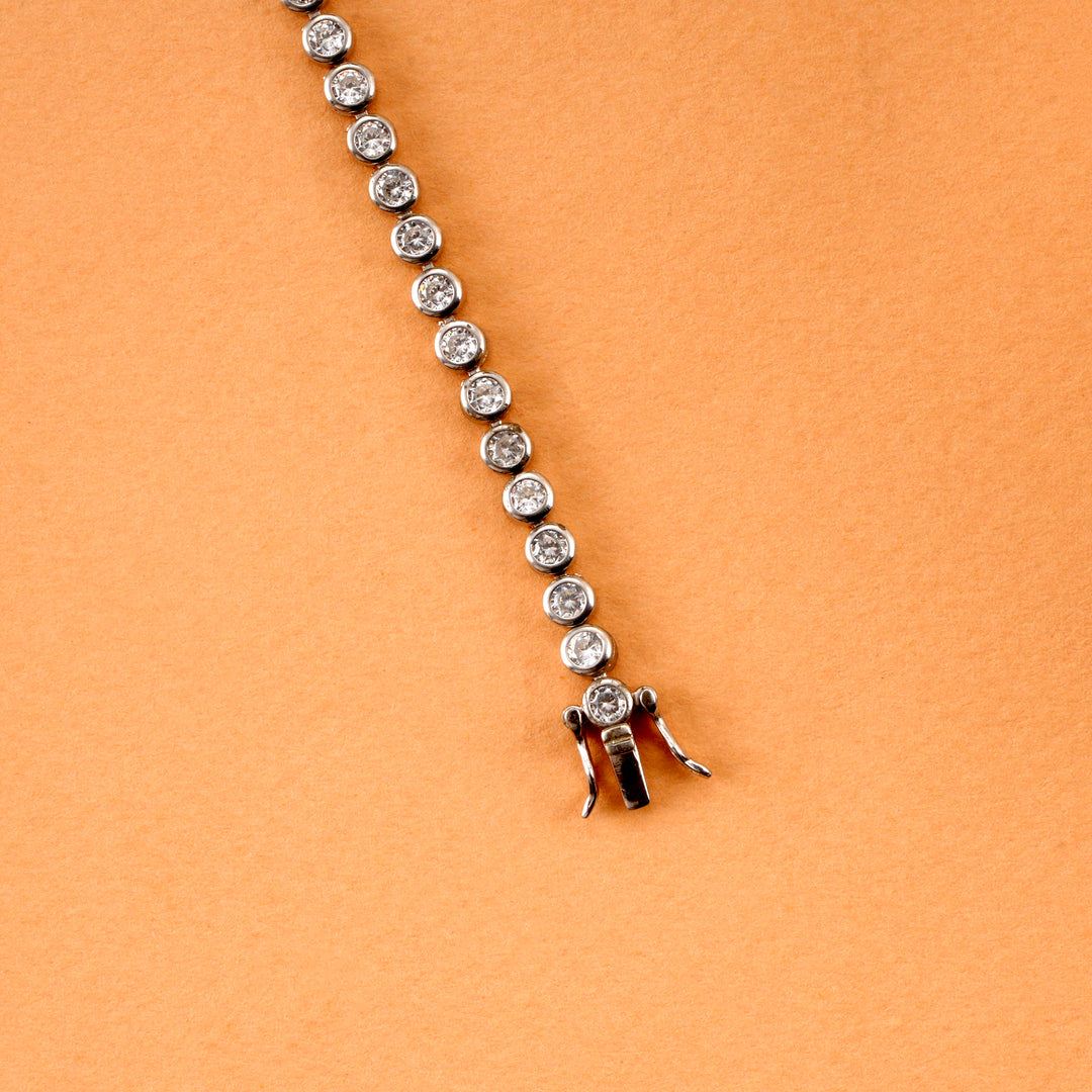 Classic Silver Tennis Women's Bracelet