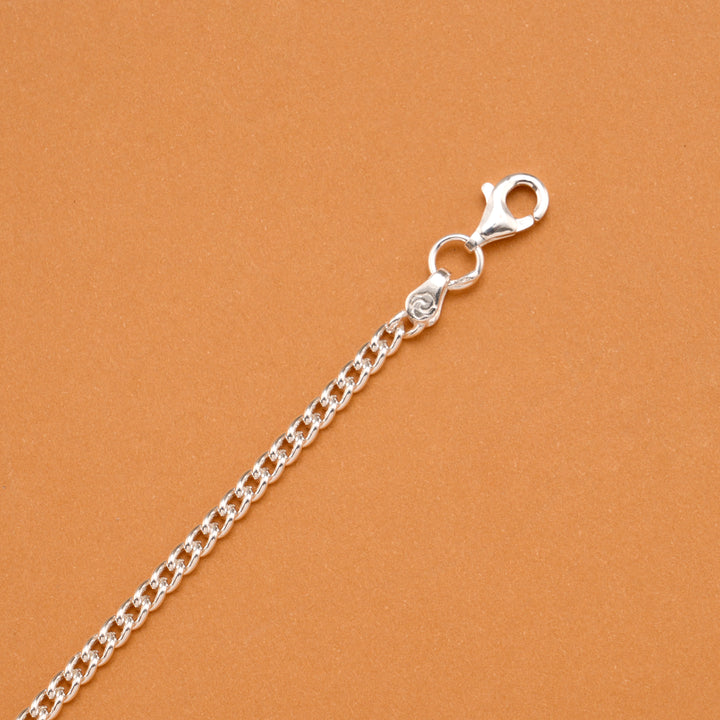 Cartoon Sunflower Charm Silver Baby Bracelet