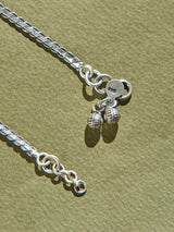 Elegant Leafy Sparkle Anklet