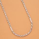 Stunning Spiral Link for Men’s Silver Chain