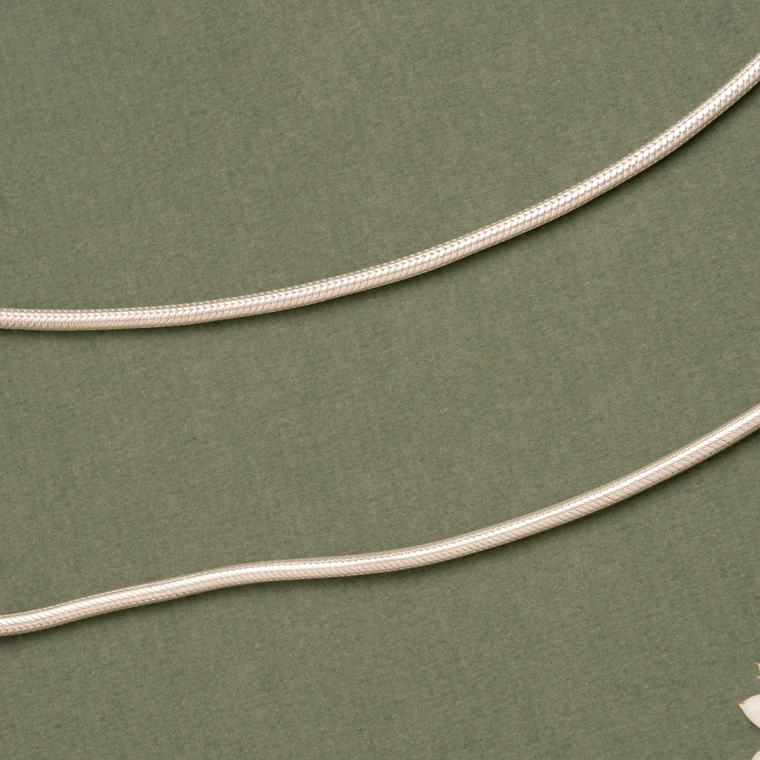 Lightweight Plain Silver Anklet