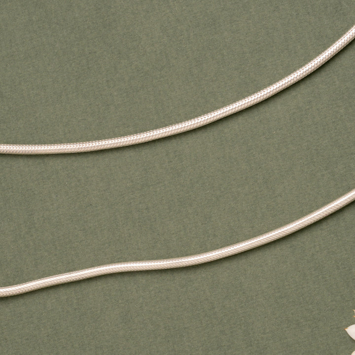 Lightweight Plain Silver Anklet