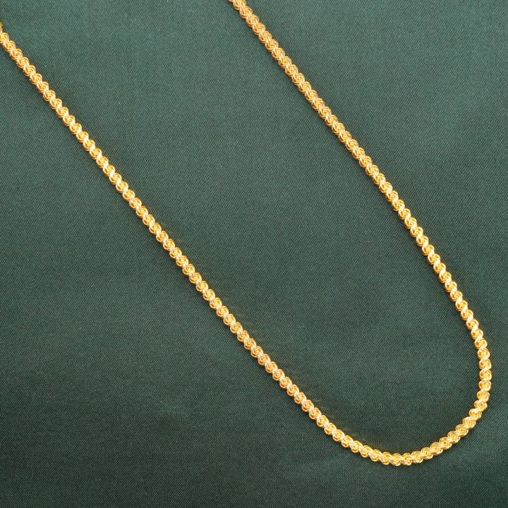 Triple Gold Bead Mugappu Chain