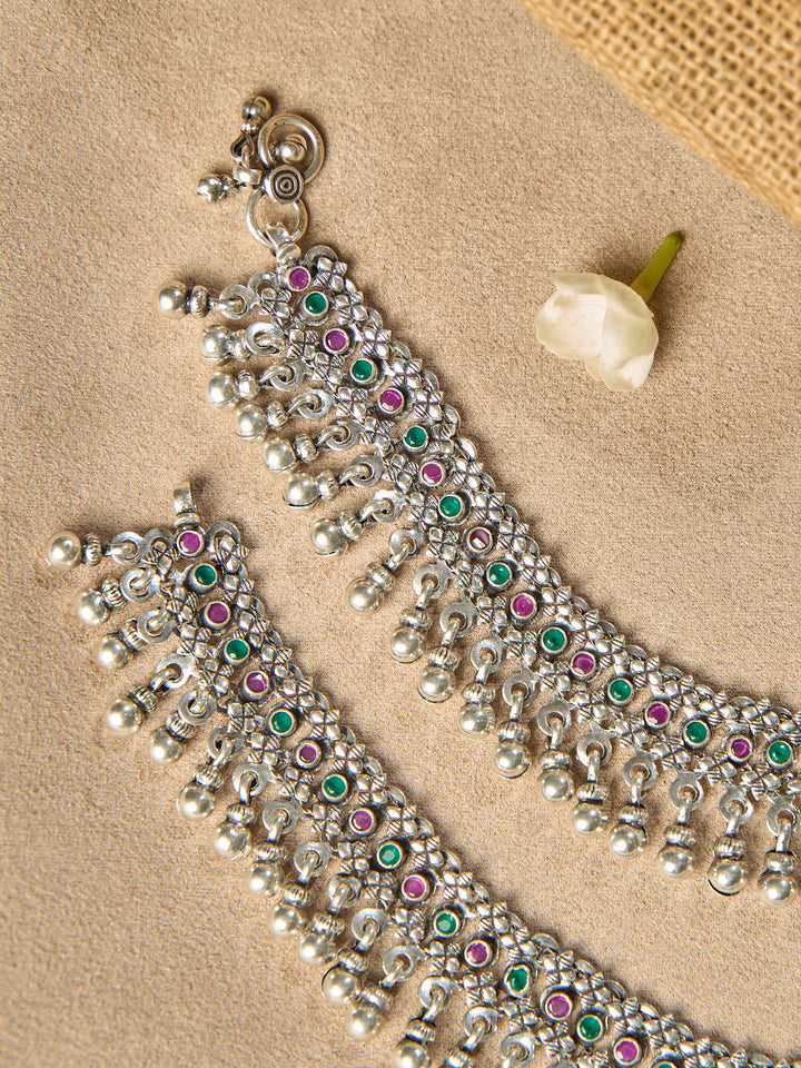 Rajasthani Heritage Antique Anklet