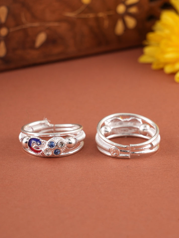 Beauty of Peacock Style Silver Metti