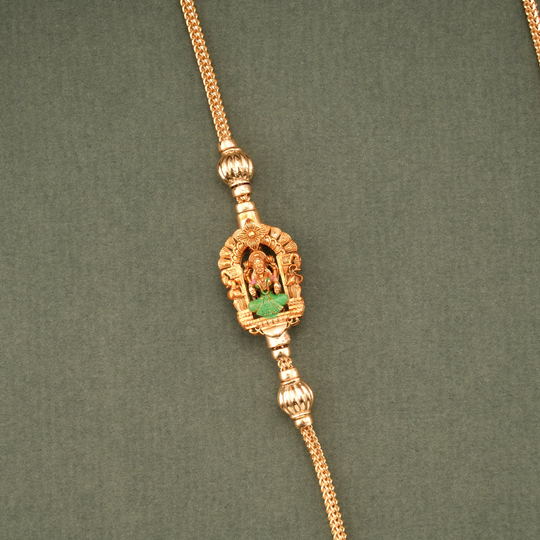 Classic Lakshmi Silver Gold Plated Mugappu Chain