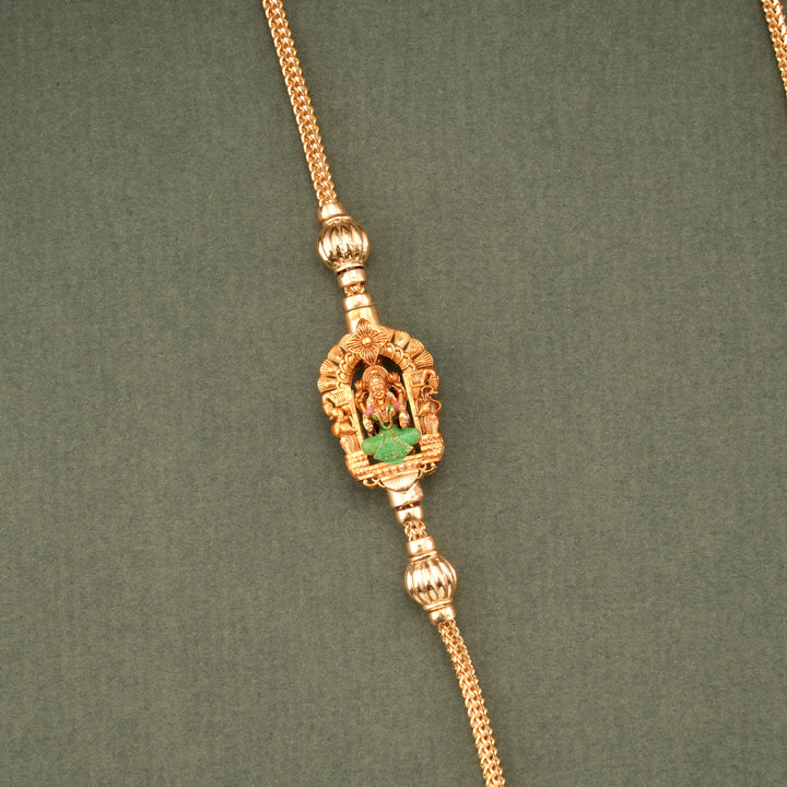 Classic Lakshmi Silver Gold Plated Mugappu Chain