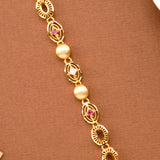 Oval Shape Link Gold Plated Bracelet
