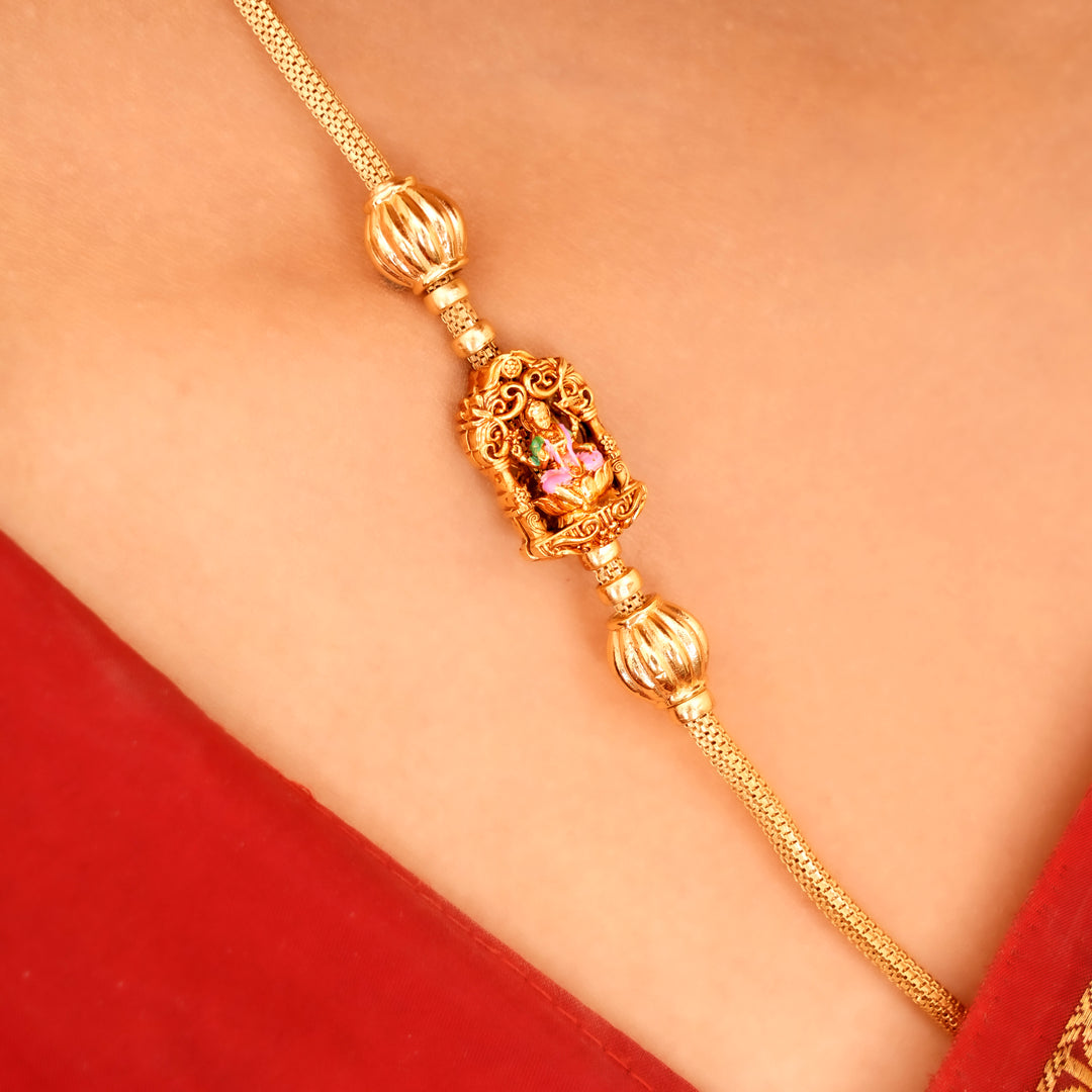 Blessing Golden Lakshmi Mugappu Chain