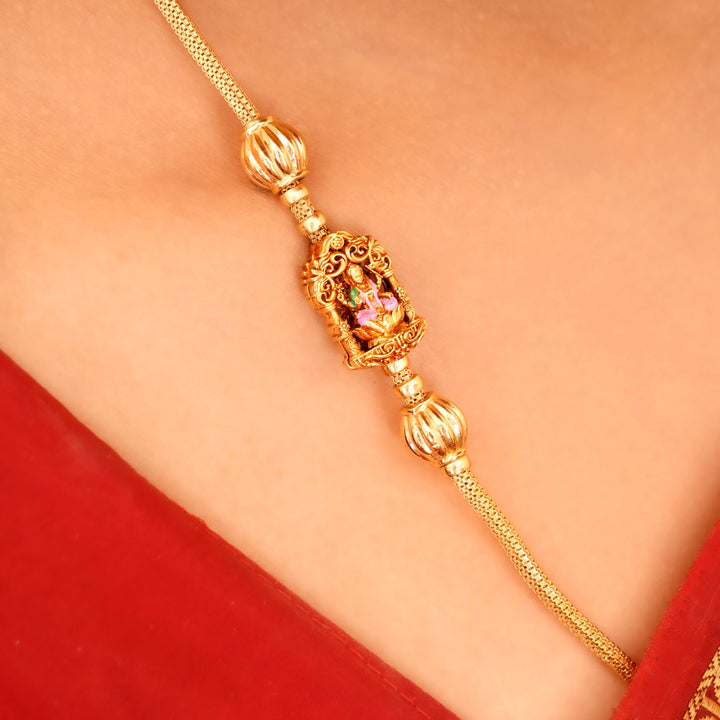 Blessing Golden Lakshmi Mugappu Chain