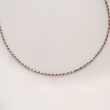 Radiant Silver Rope Design Chain