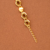 Oval Shape Link Gold Plated Bracelet