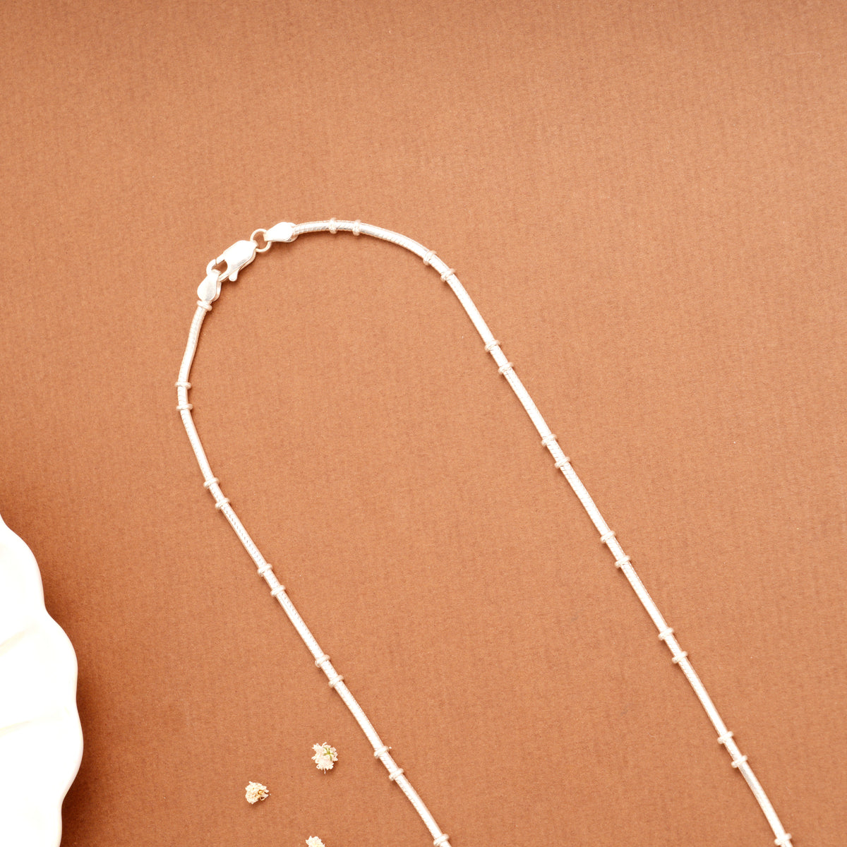 Multi Beads Silver Women’s Chain