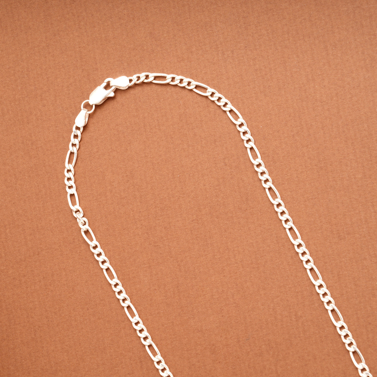 Italian Figaro Silver Men’s Chain