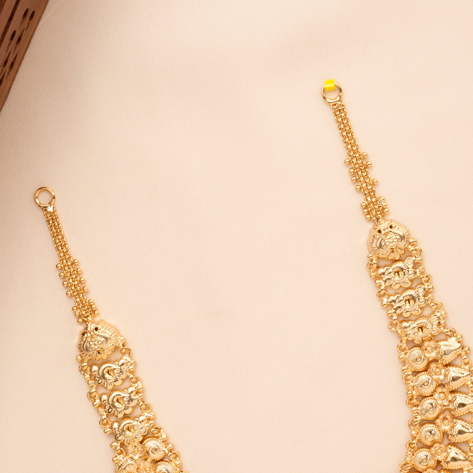 Devi Lakshmi with peacock Gold Plated Necklace