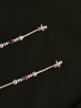 Barrel Payal Silver Anklet