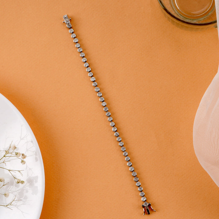 Classic Silver Tennis Women's Bracelet