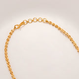 Triangular Pattern Golden Necklace Set