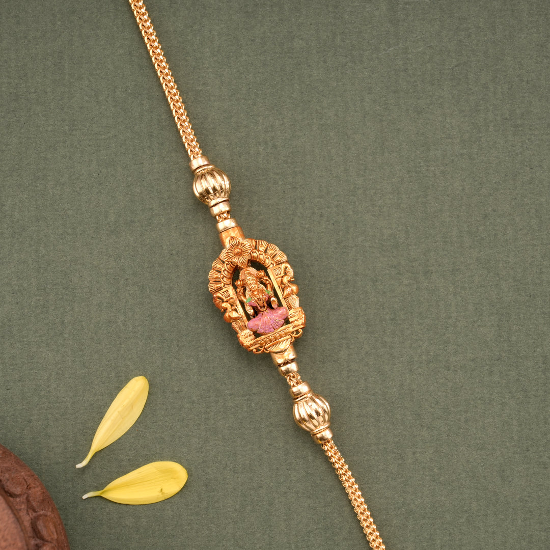Classic Lakshmi Silver Gold Plated Mugappu Chain