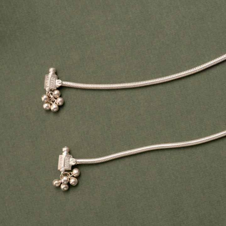 Lightweight Plain Silver Anklet
