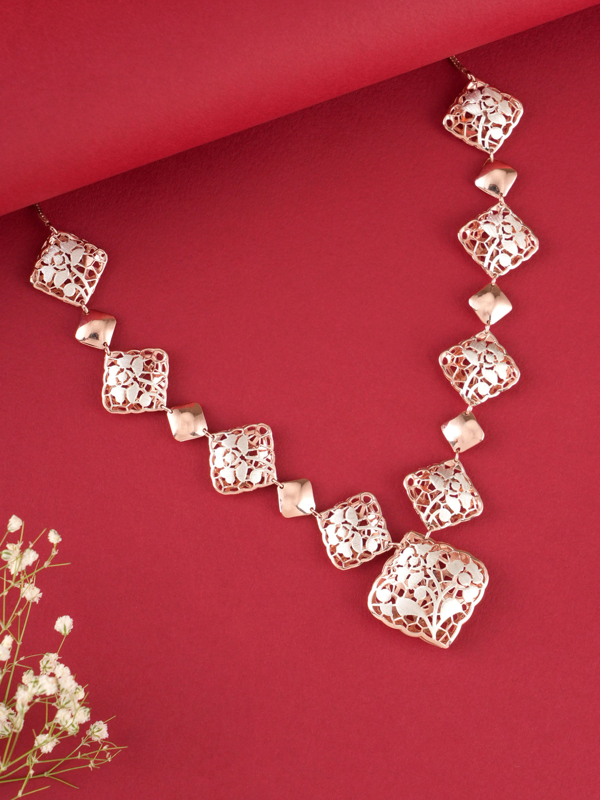 Rhombus Shaped Turkish Necklace