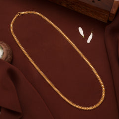 Luxe Weave Pattern Gold Chain