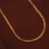 Geometric Twist Pattern Gold Chain