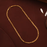Geometric Twist Pattern Gold Chain