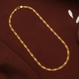 Elegant Bamboo Link Gold Chain