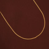 Minimal Twin Layer Gold Balls Chain