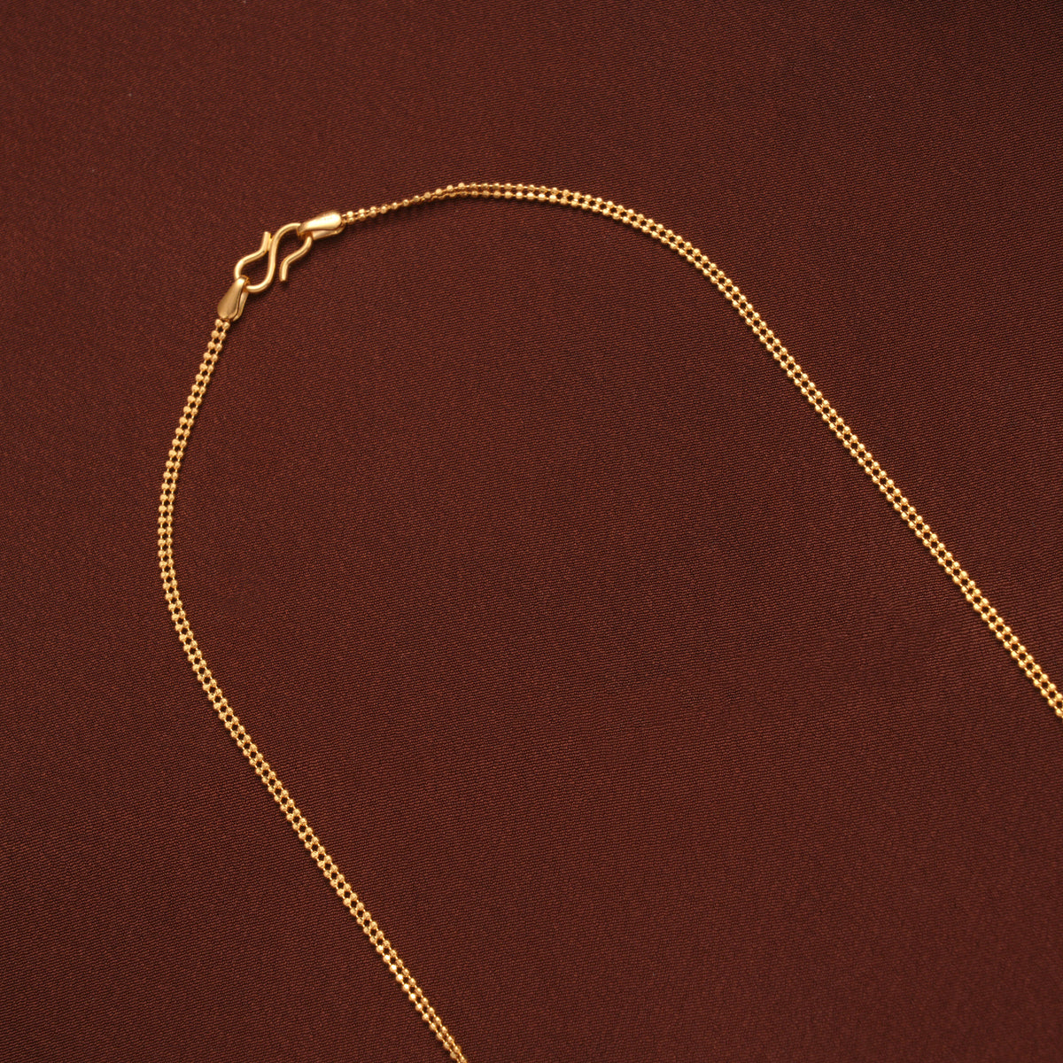 Minimal Twin Layer Gold Balls Chain