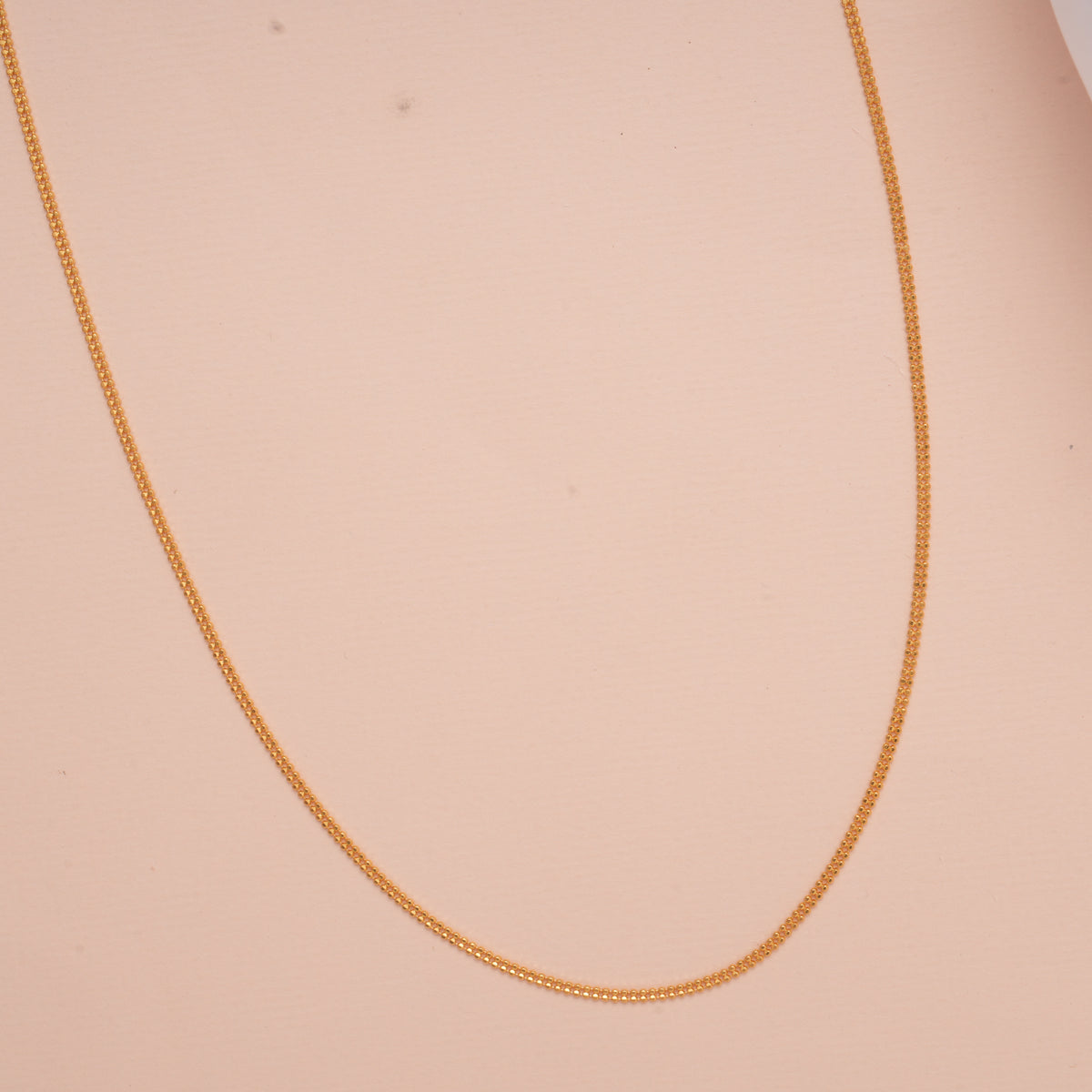 Dual Ball Layer Gold Chain