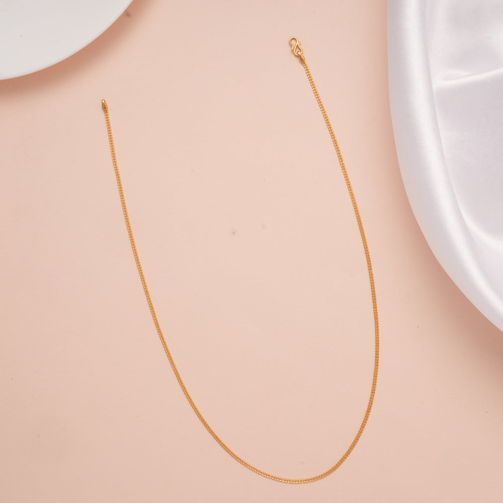 Dual Ball Layer Gold Chain