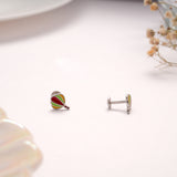 Rainbow Parachute Color Silver Stud