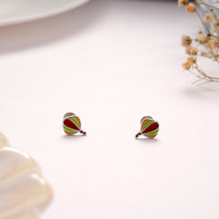 Rainbow Parachute Color Silver Stud