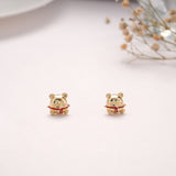 Tiny Teddy Bear Golden Stud