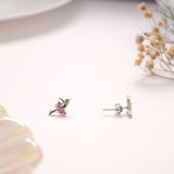 Girlie Dancing Silver Stud