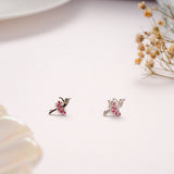 Girlie Dancing Silver Stud