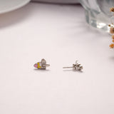 Colourful Silver Popsicle Enamel Stud