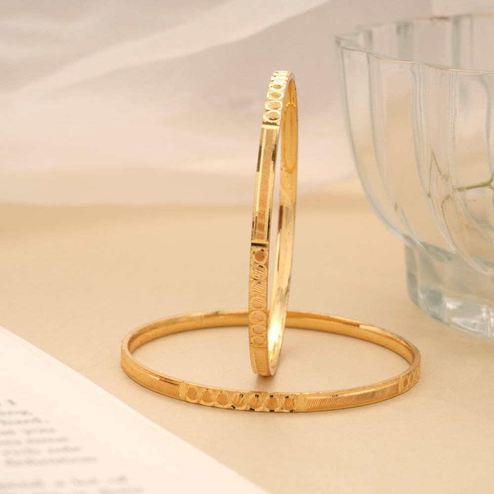 Traditional South Indian Thin Golden Bangle